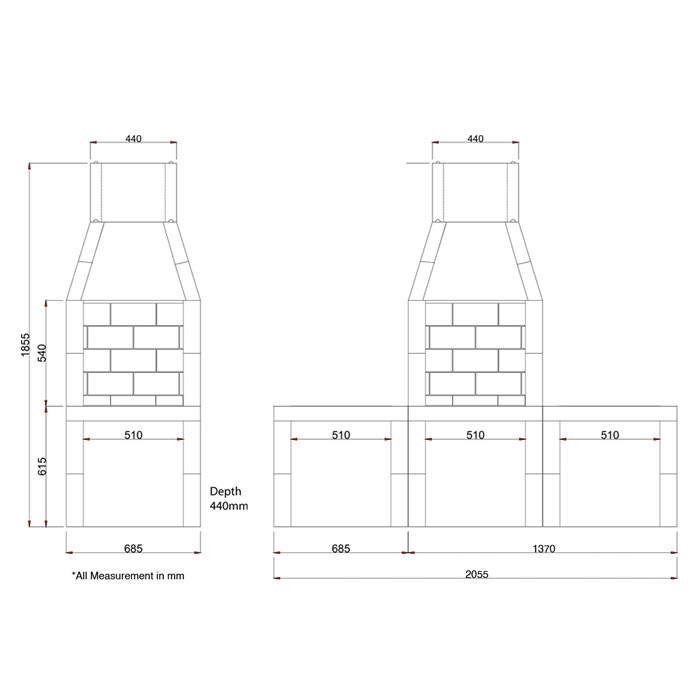 Garden Fireplace 500 Model - Image 4