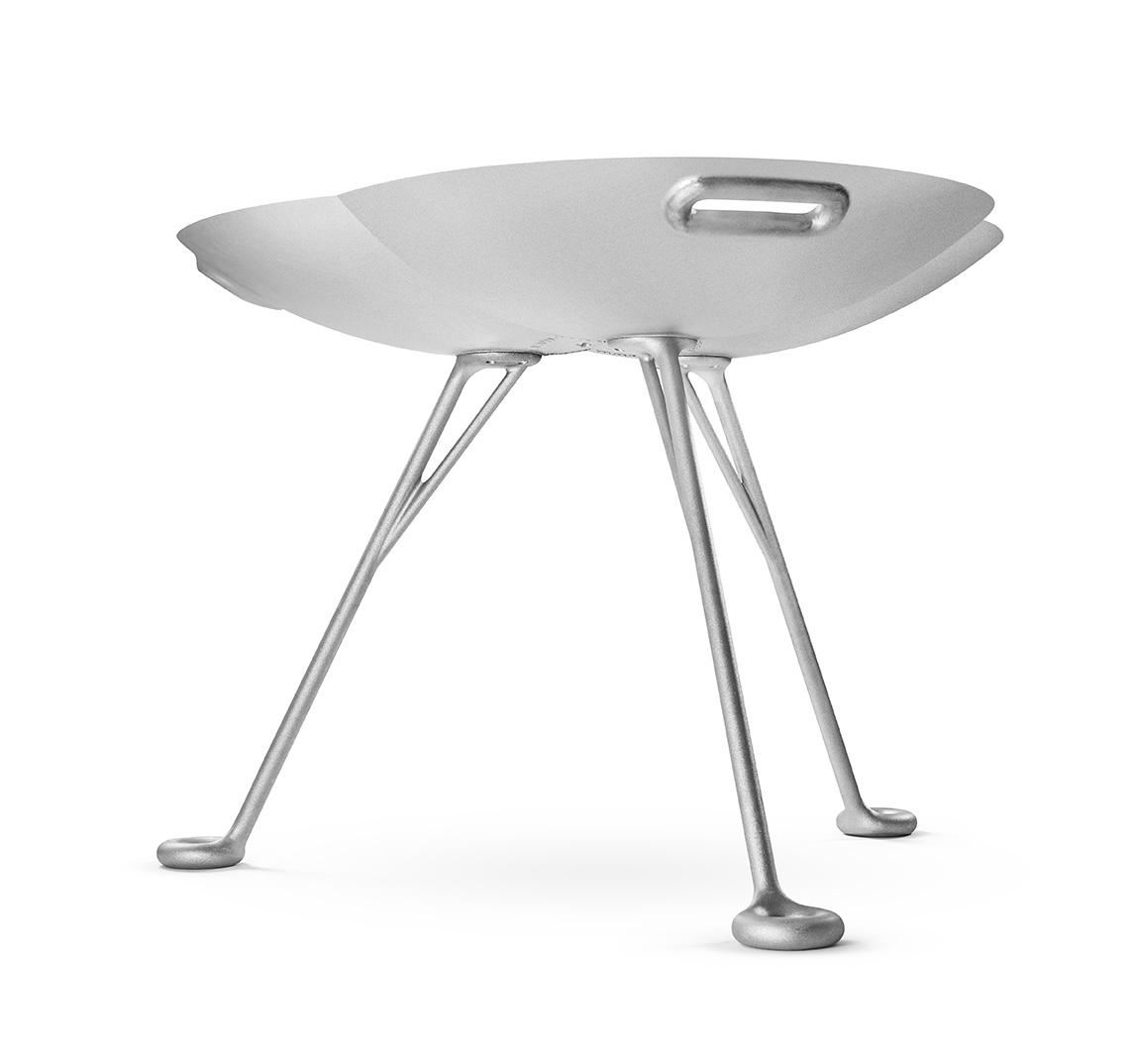 Lotus Cast Aluminium Firebowl - High - Image 3