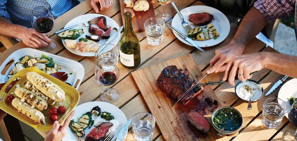 kamado joe dinner table