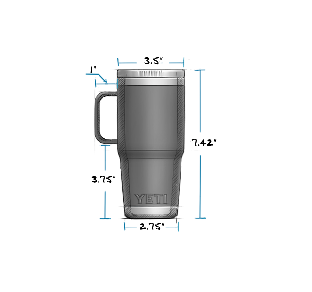 Yeti Rambler 20oz Travel Mug - Image 2