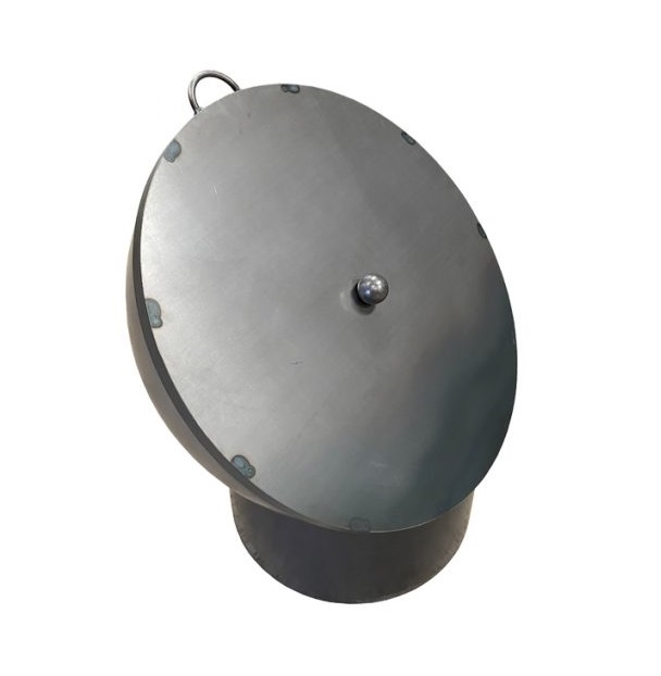 Tilted-Sphere-Fire-Pit-Lid