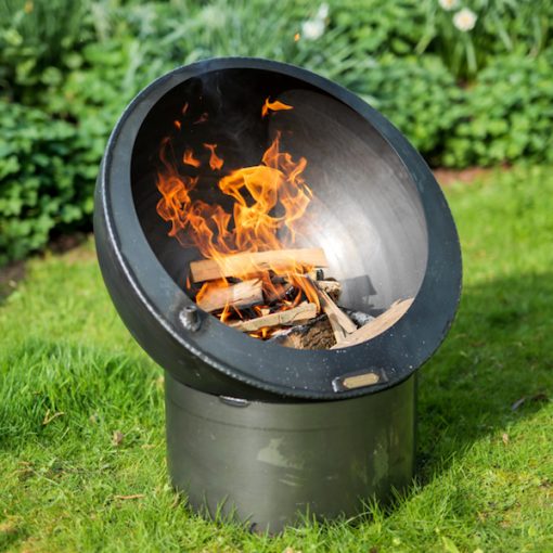 Tilted Sphere Fire Pit