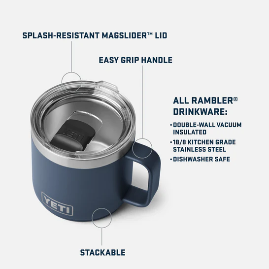 Yeti Rambler 14oz Mug 2.0 – Black - Image 4
